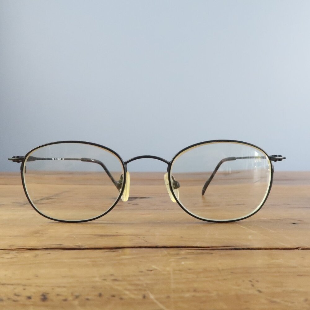 MEN'S BLACK FRAME PRESCRIPTION GLASSES WITH CASE - Picture 4 of 7